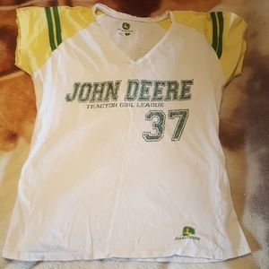 Cute john deere ladies tshirt